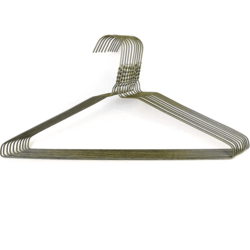Brown Plain Hangers, 13G, Box of 500