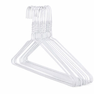 White Plain Hangers 13G, Box Of 500