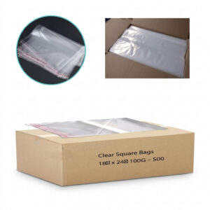 Clear Square Bags 18" x 24" 100G - 500