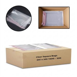 Clear Square Bags 20" x 30" 100G - 500