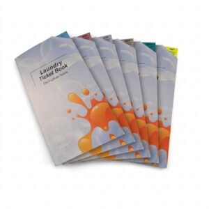 Laundry Ticket (Service Wash) Book: 500 Duplicate Tickets, All Colour